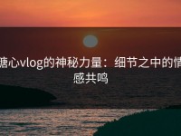 糖心vlog的神秘力量：细节之中的情感共鸣