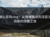 糖心官网vlog：从情绪挑动到深层次洞察的惊艳之旅