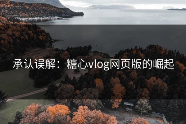 承认误解：糖心vlog网页版的崛起