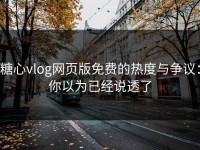糖心vlog网页版免费的热度与争议：你以为已经说透了