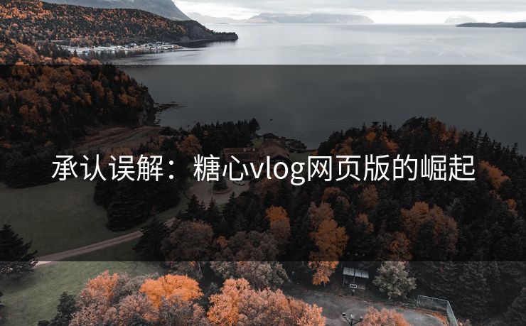 承认误解：糖心vlog网页版的崛起